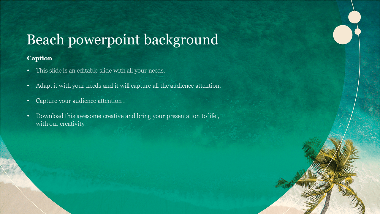 Creative Beach PowerPoint Background Images Template